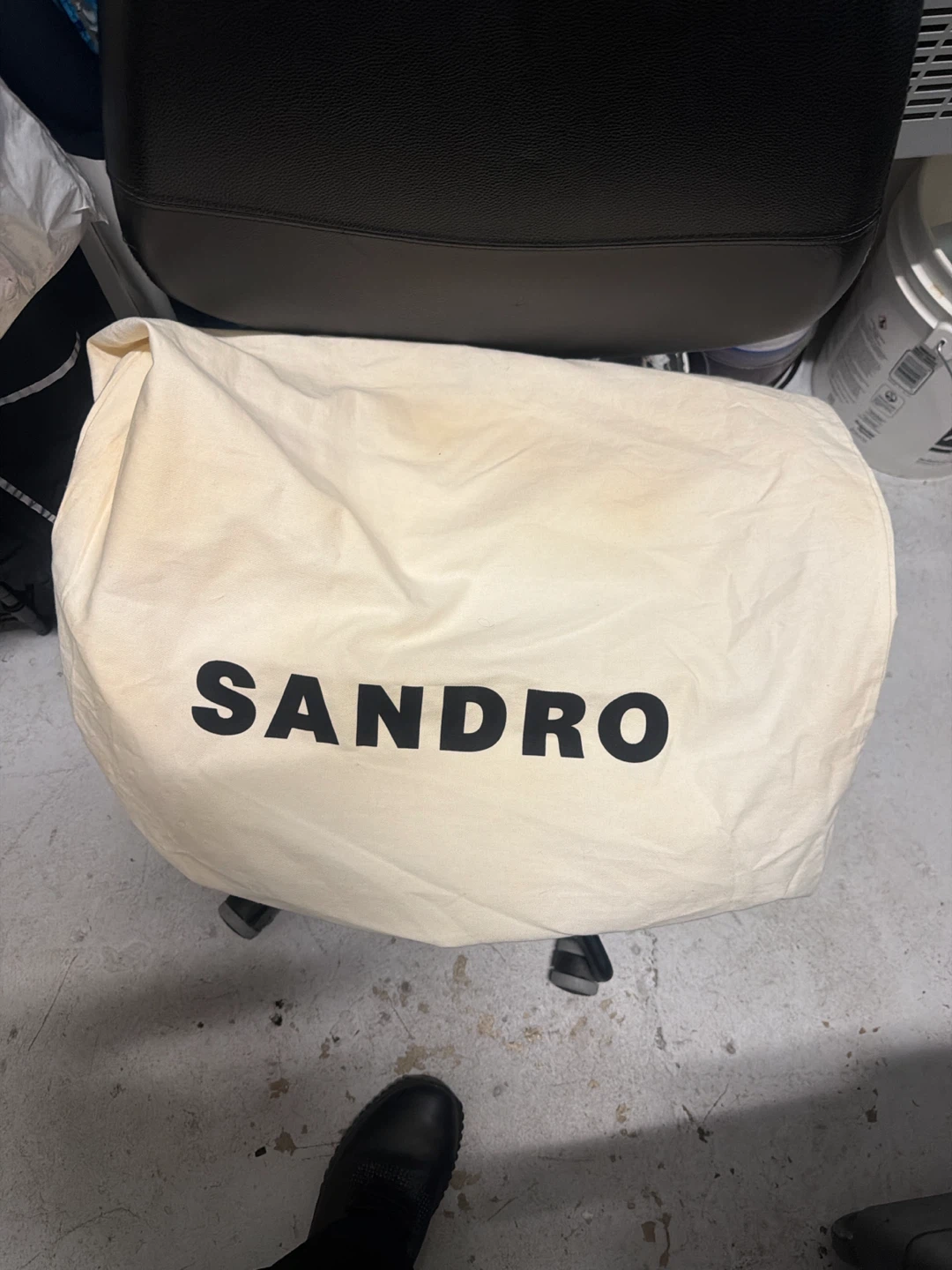 SANDRO Paris Houndstooth Tote Bag - photo 2