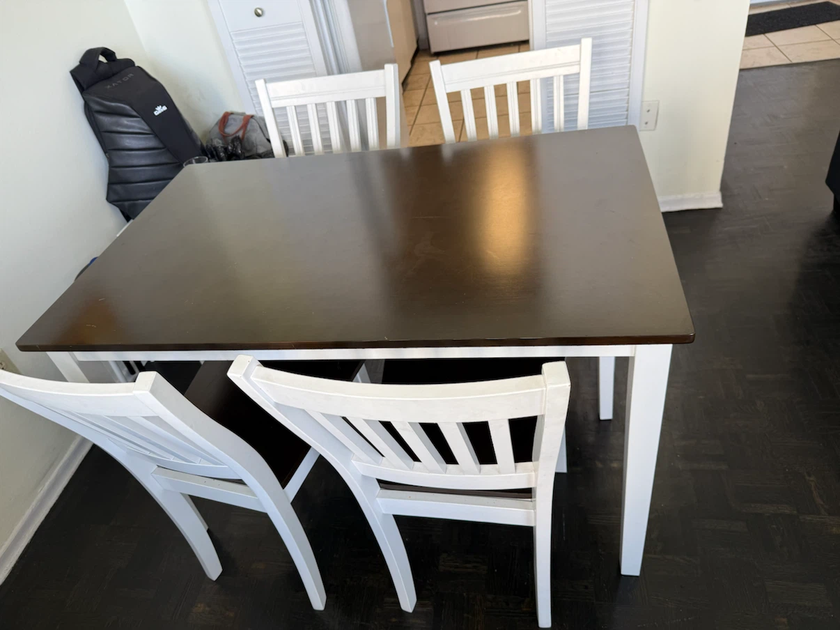 Dining Table and 4 Chairs Set - photo 3