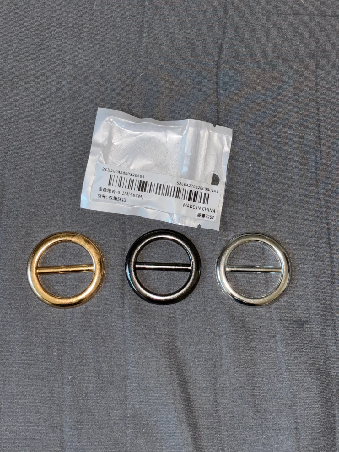 3 Pack Scar f Buckle Ring Set