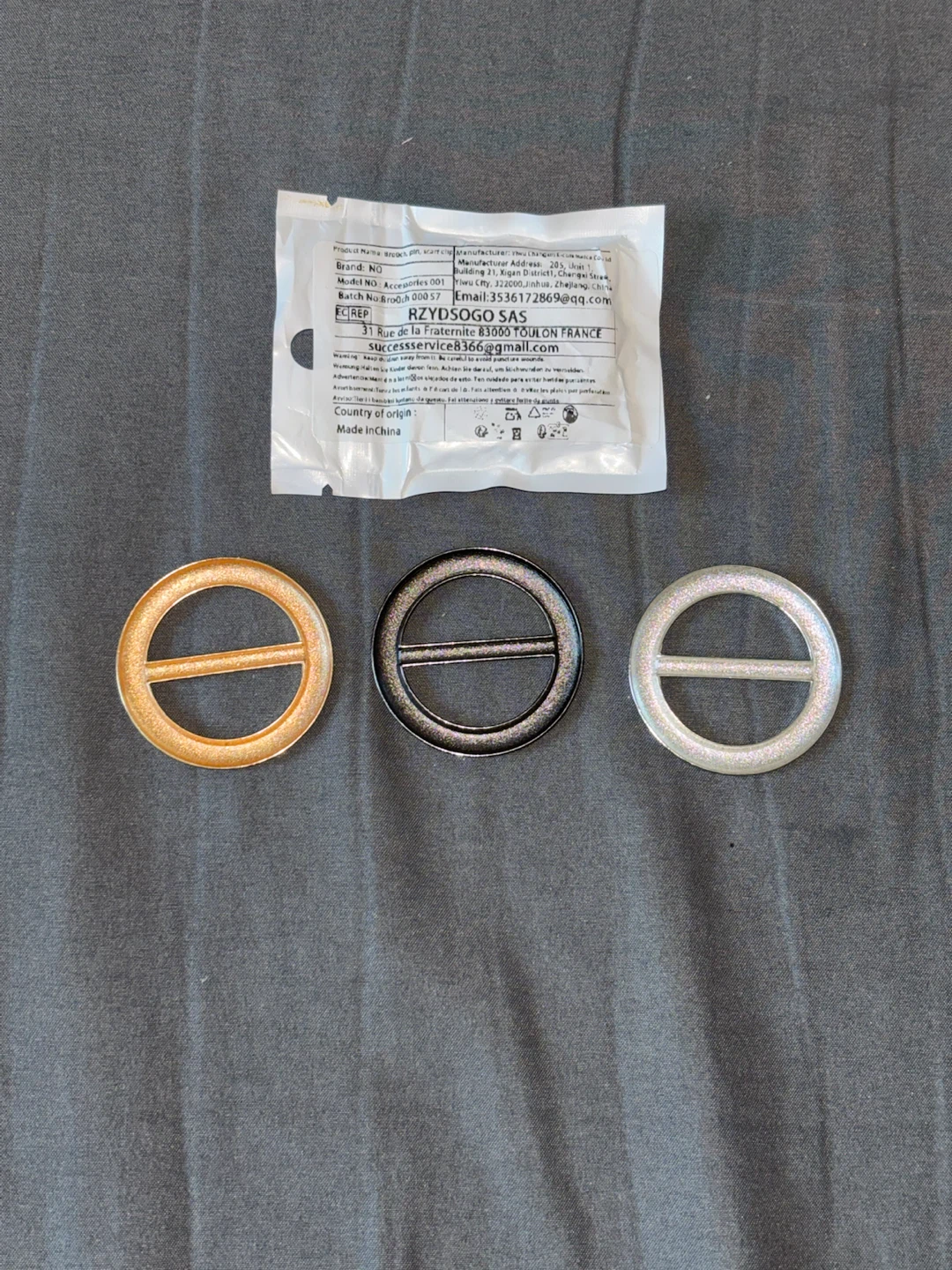 3 Pack Scar f Buckle Ring Set - photo 2