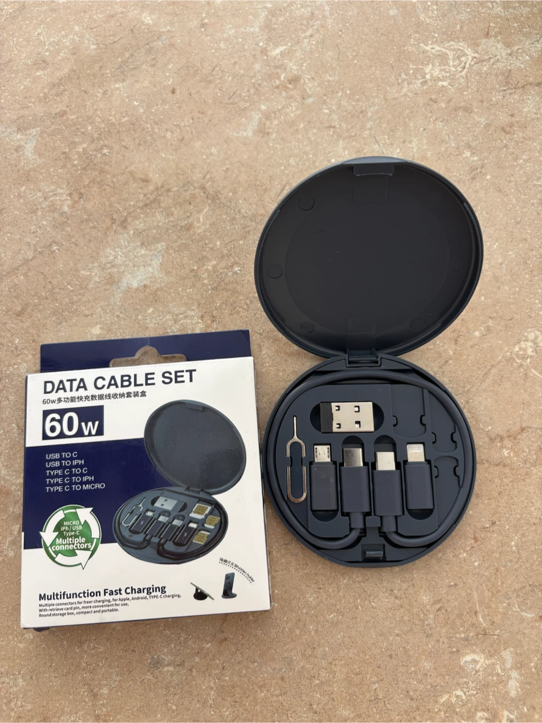 60W Data Cable Set with 6 Connectors - photo 2