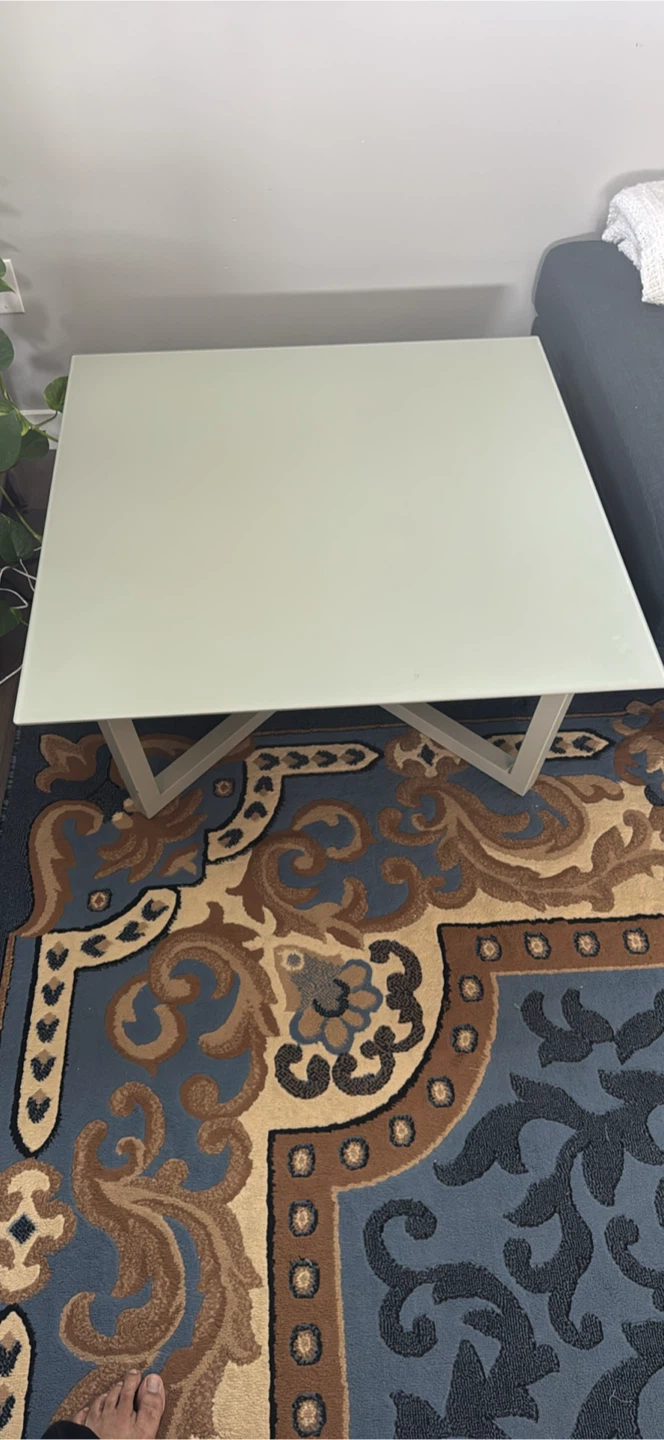 Glass Top Side Table - photo 5