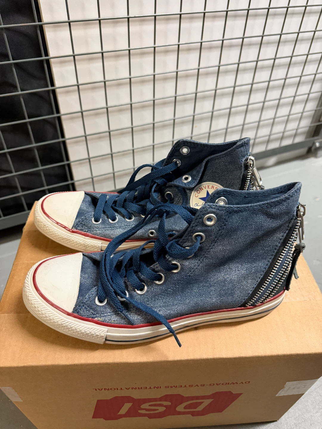 Converse All Star Chuck Taylor High Top Zipper Denim Shoes - photo 2