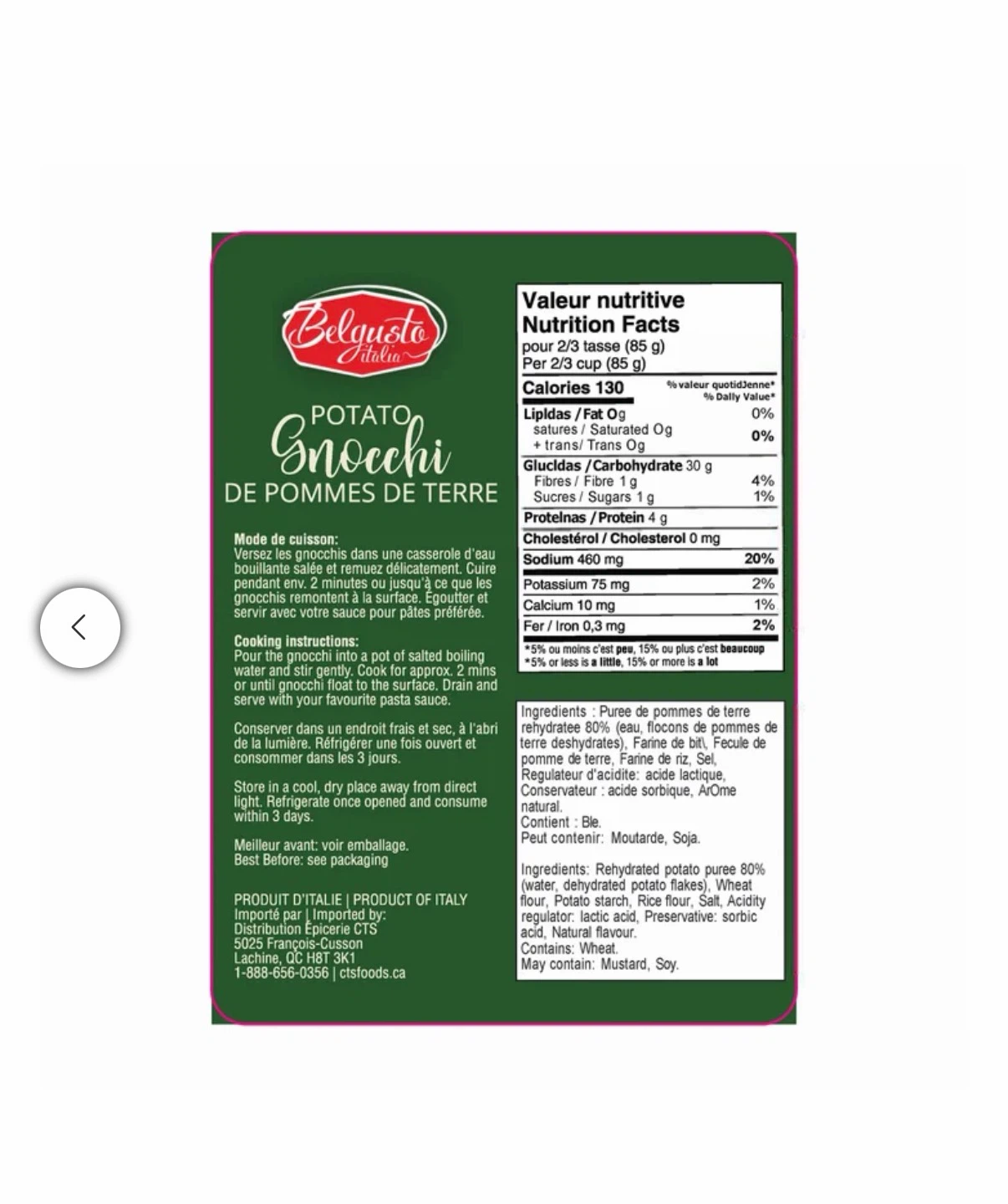 Belgusto Potato Gnocchi 3 pack - photo 4