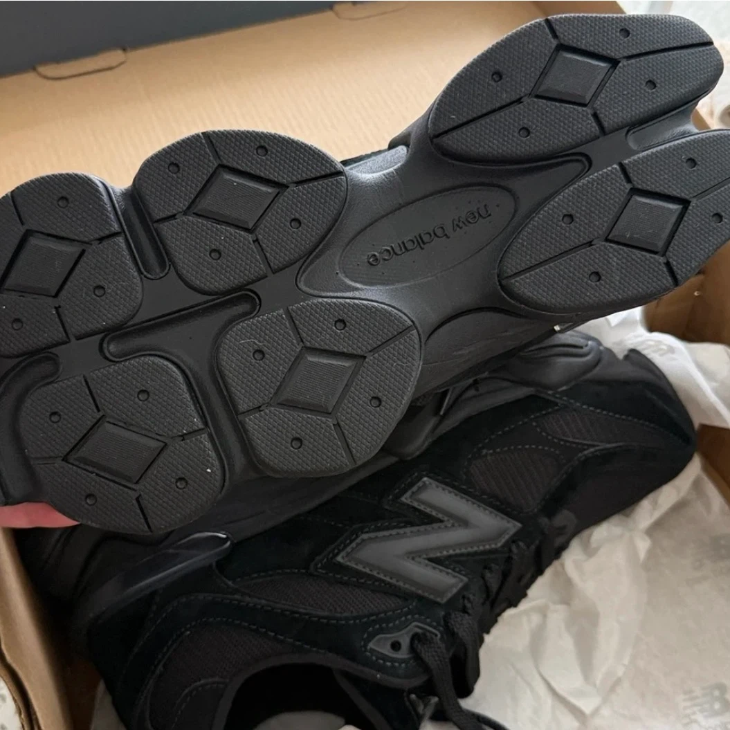 New Balance 9060 All Black Sneakers - photo 2