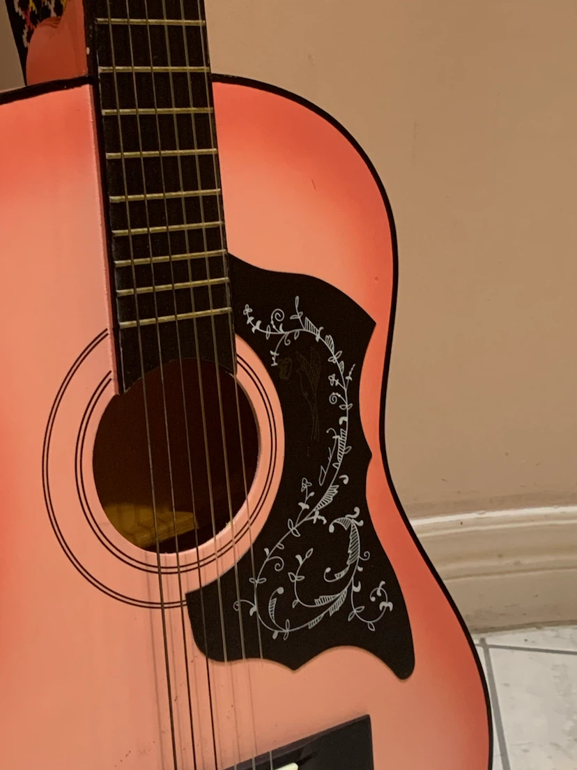 Pink Ombré Acoustic Guitar - photo 3