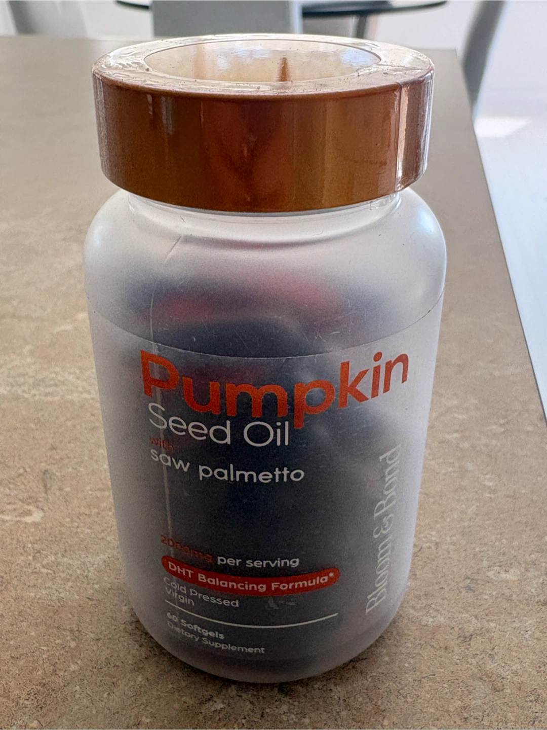 Bloom & Bond Pumpkin Seed Oil with Saw Palmetto Softgels - photo 2