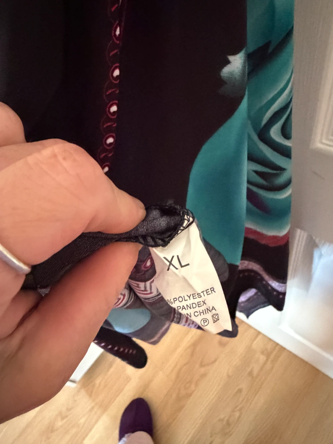 Women's XL Dress with Rose Print - photo 5