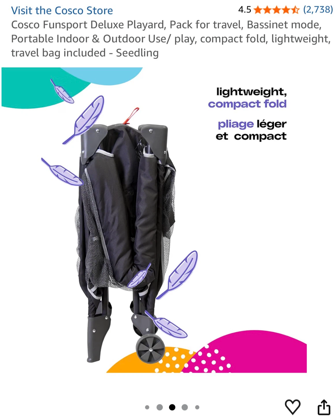 Cosco FunSport Deluxe Playard - Seedling - photo 3