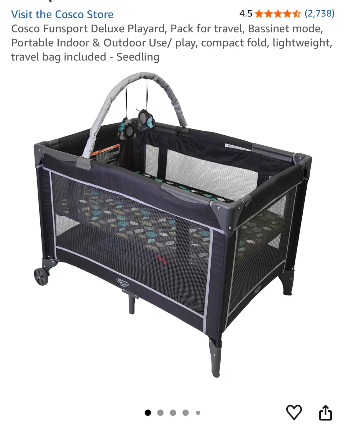 Cosco FunSport Deluxe Playard - Seedling