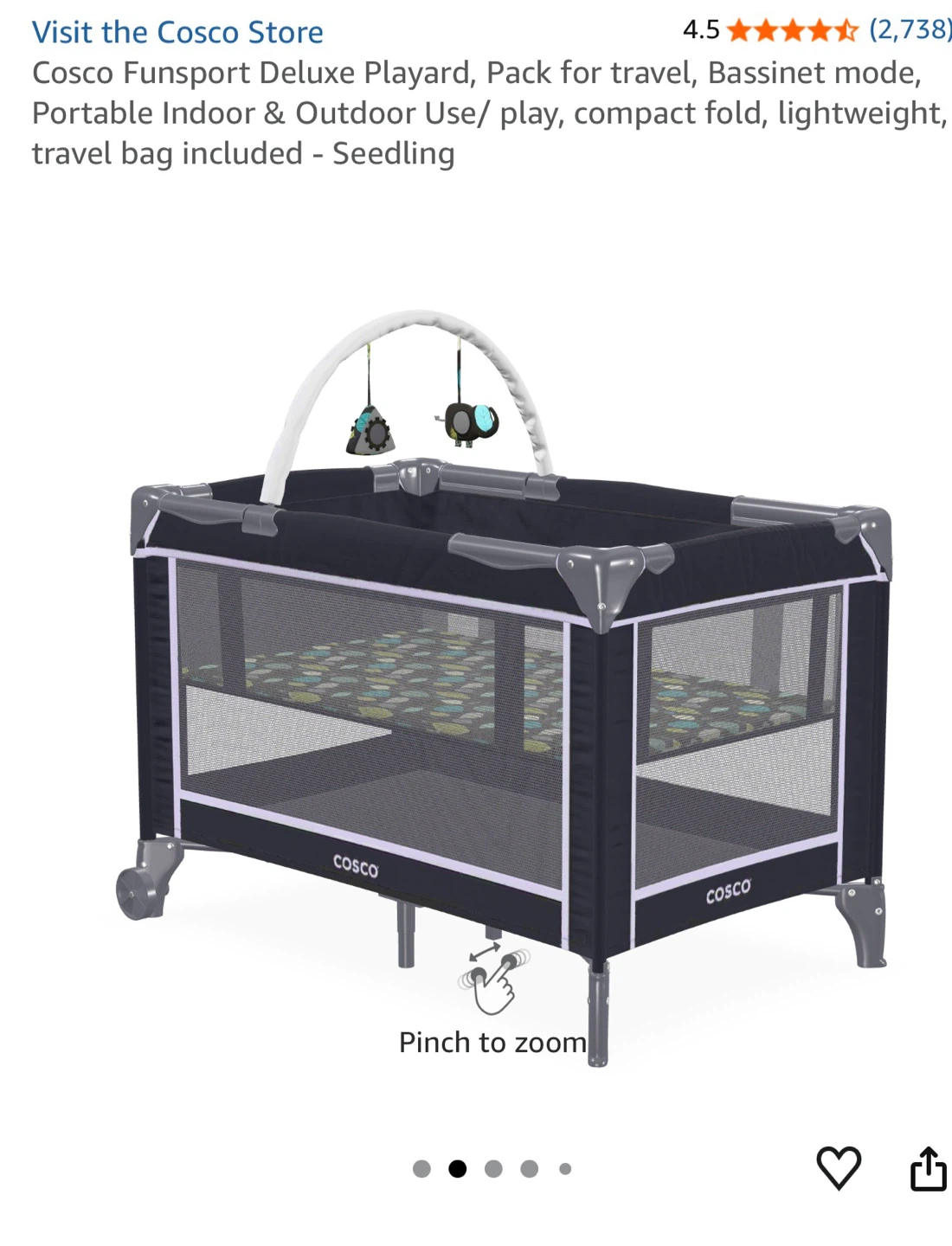 Cosco FunSport Deluxe Playard - Seedling - photo 4