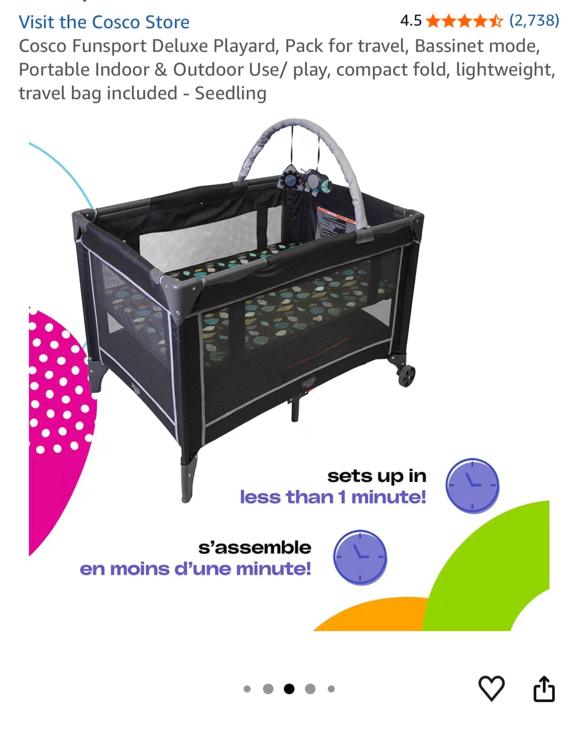 Cosco FunSport Deluxe Playard - Seedling - photo 5