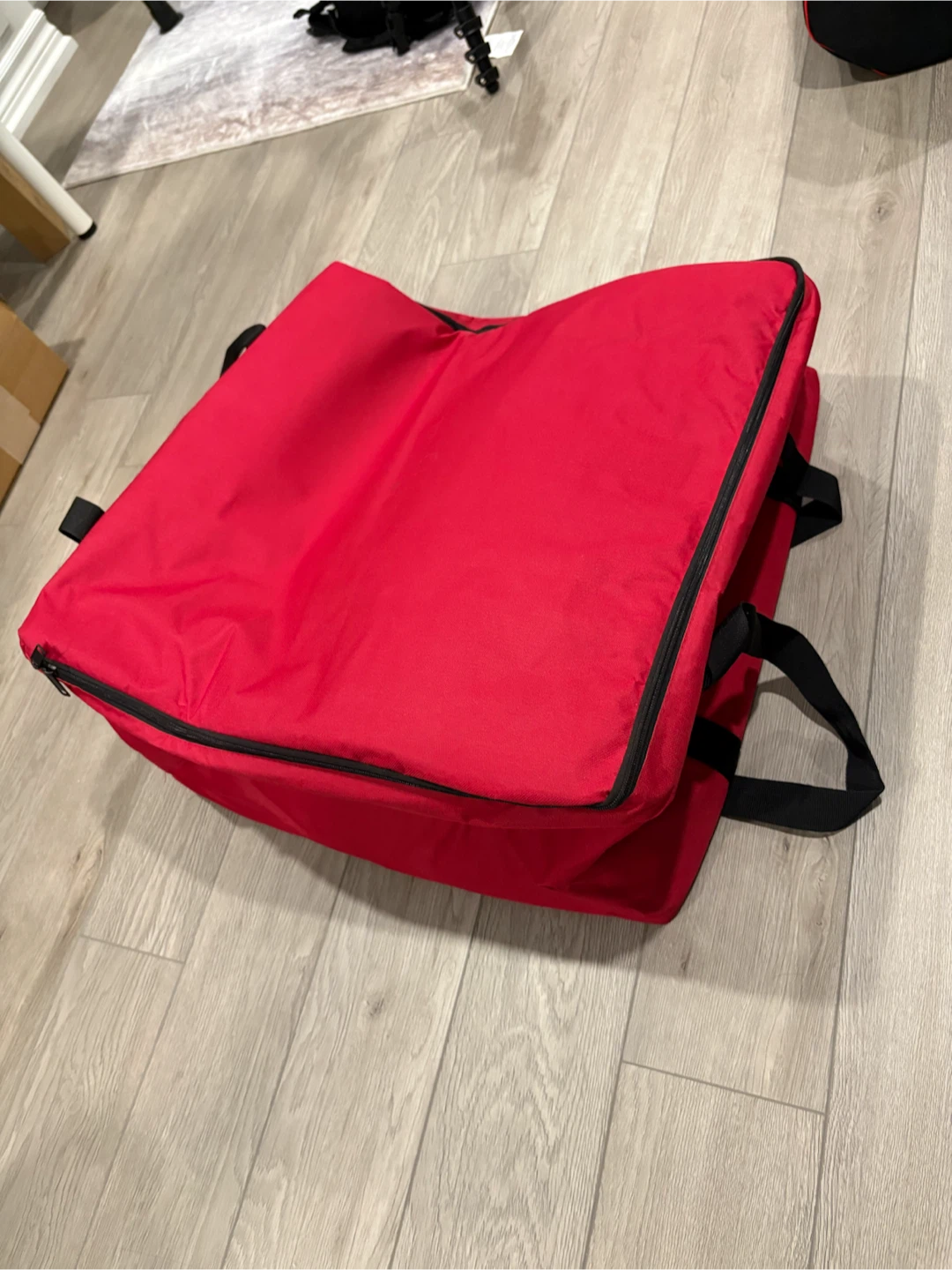 Red Insulated Food / Pizza Delivery Bag/ - photo 2