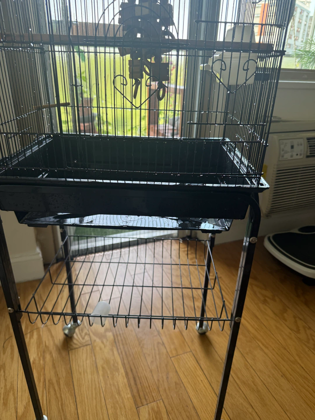 Large Multi-Level Bird Cage with Rolling Stand + Accessories - photo 3