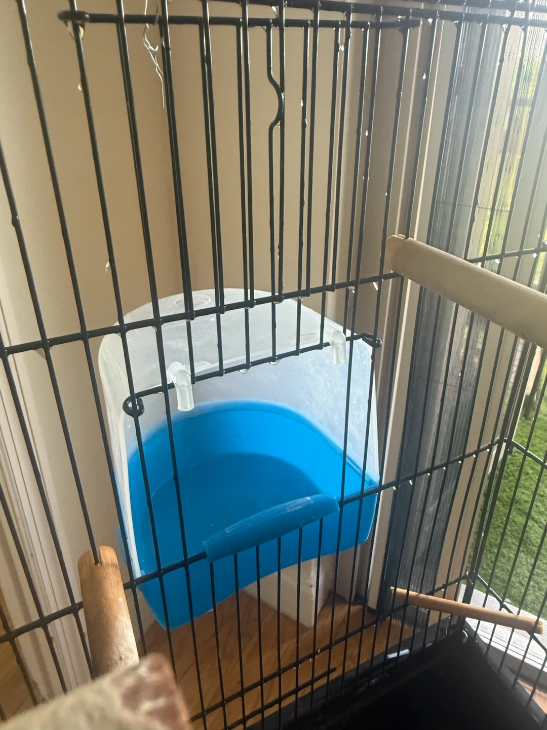 Large Multi-Level Bird Cage with Rolling Stand + Accessories - photo 5