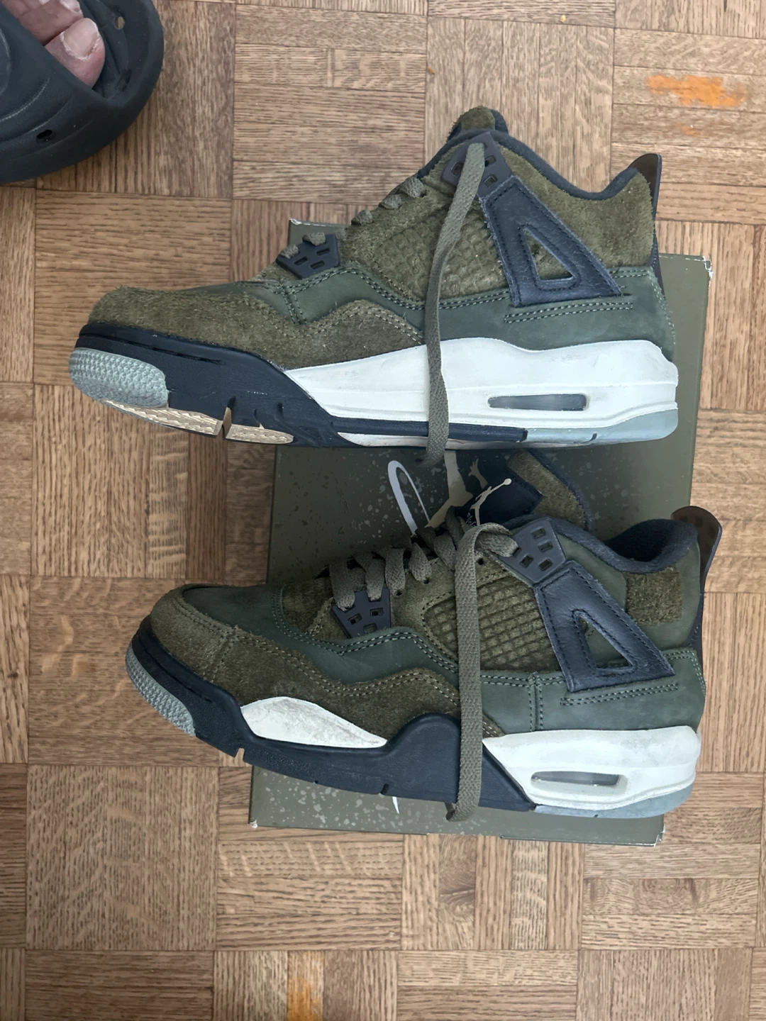 Air Jordan 4 Retro SE Craft GS "Medium Olive" - photo 2