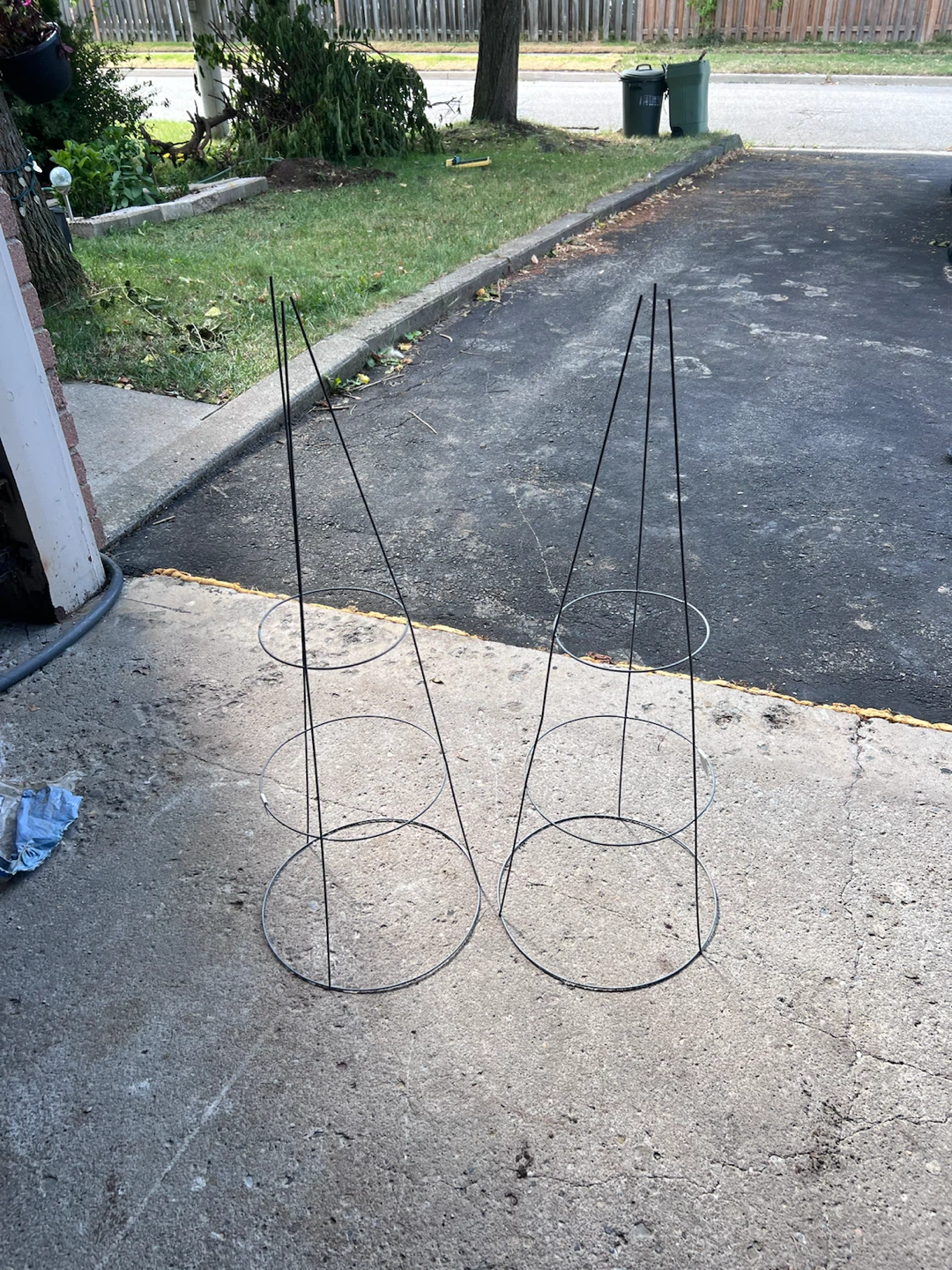 2 Galvanized Tomato Cages 33 inch