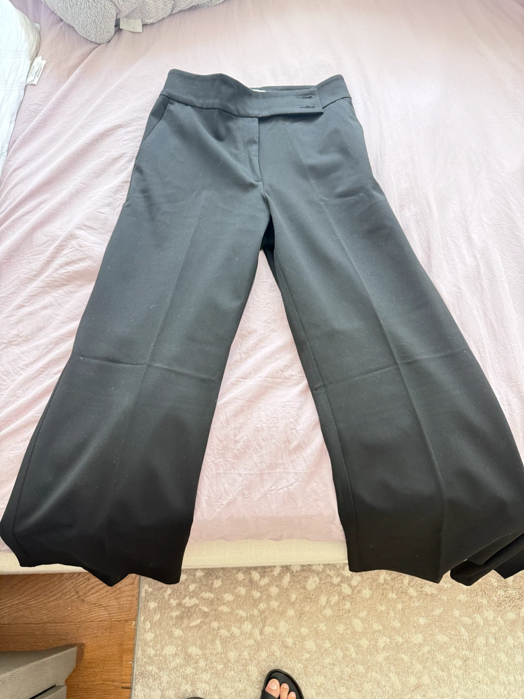 Black straight fit Pants