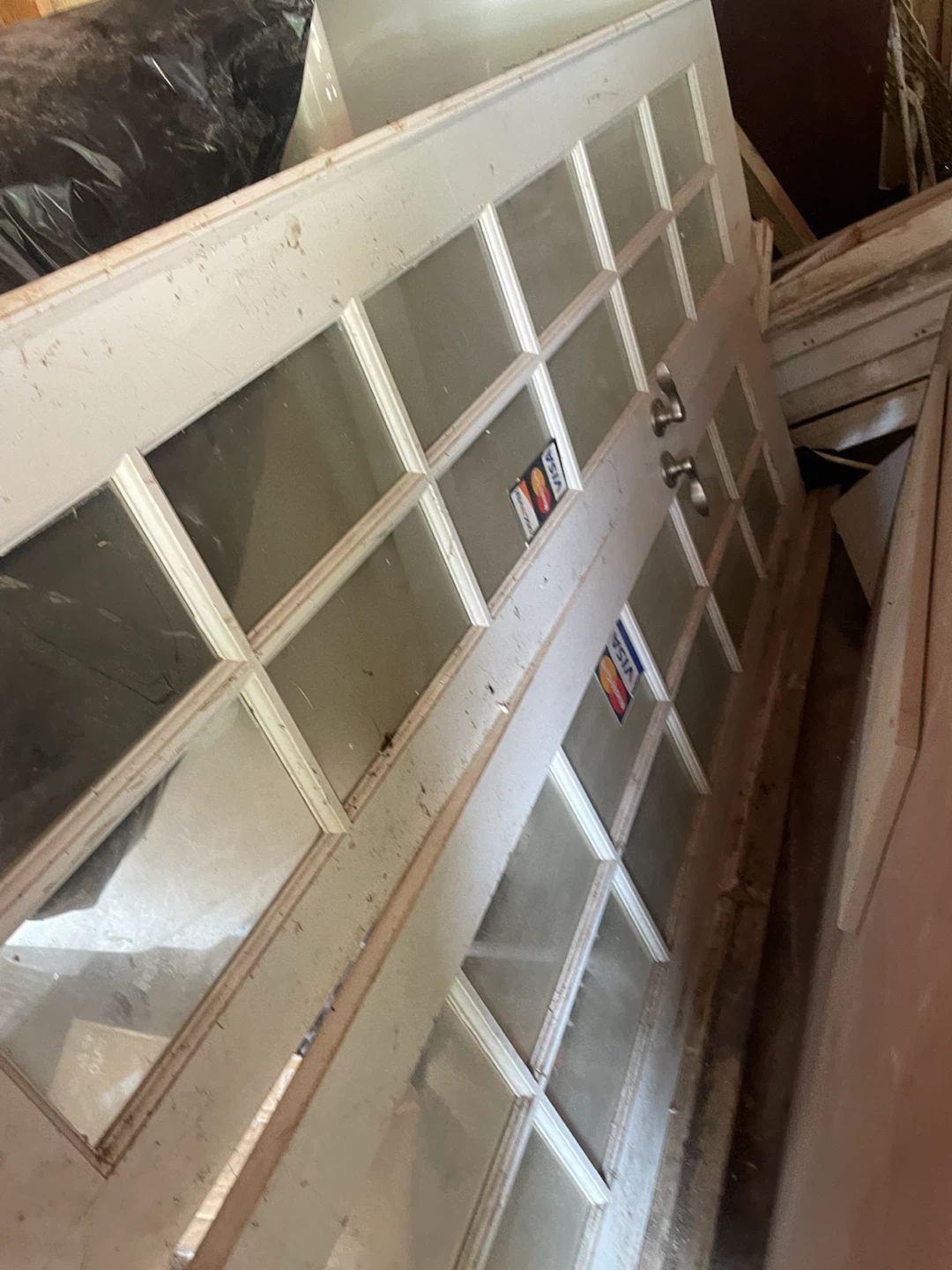 White 10-Panel Glass Doors
