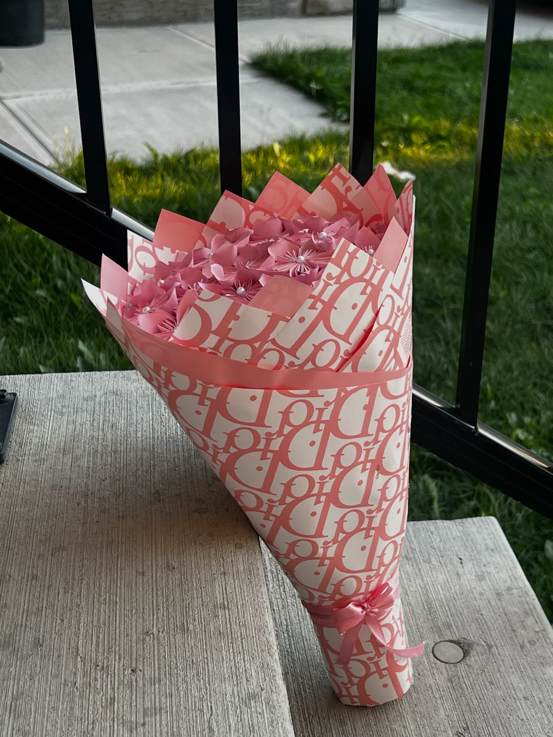 Pink Paper Flower Bouquet