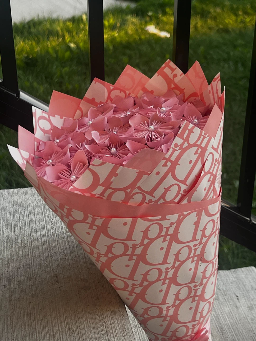 Pink Paper Flower Bouquet - photo 2