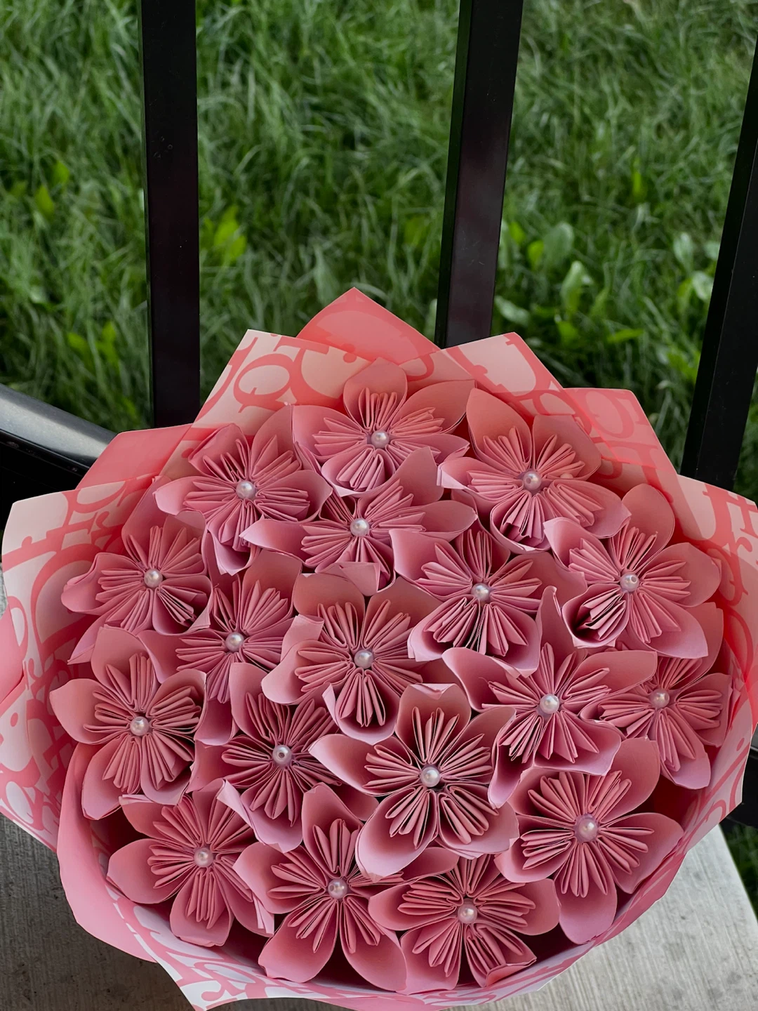 Pink Paper Flower Bouquet - photo 3