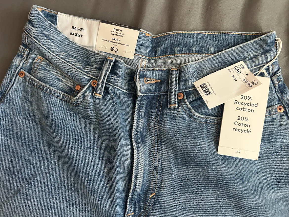 H&M Baggy Wide Fit Jeans W29 L32 - photo 2