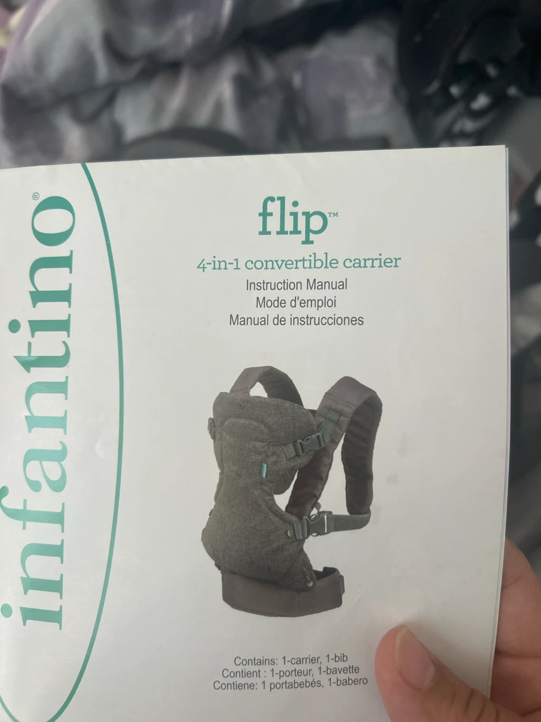 Infantino Flip 4-in-1 Convertible Baby Carrier - photo 2