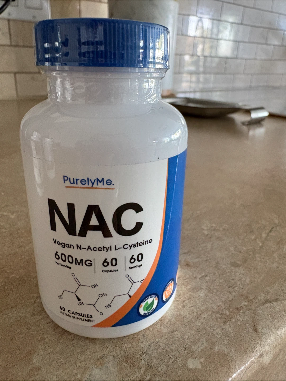 NAC Vegan N-Acetyl L-Cysteine 600mg - photo 2