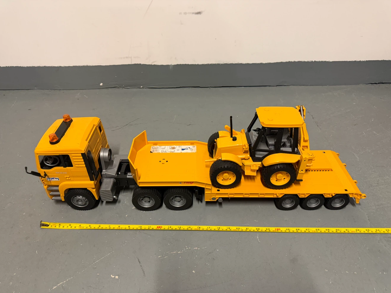 Bruder Yellow Toy Truck and Tractor Set - photo 2