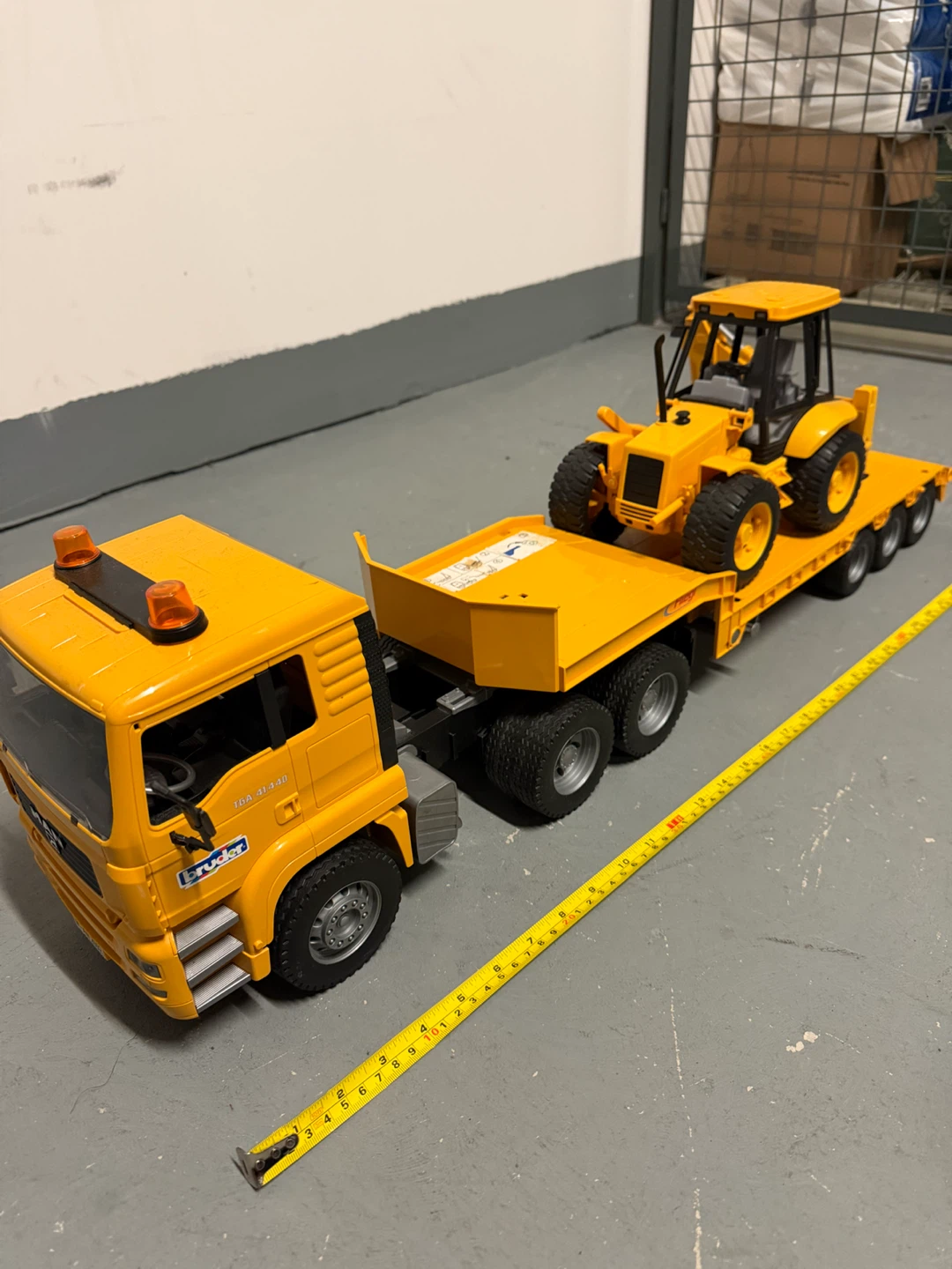 Bruder Yellow Toy Truck and Tractor Set - photo 3