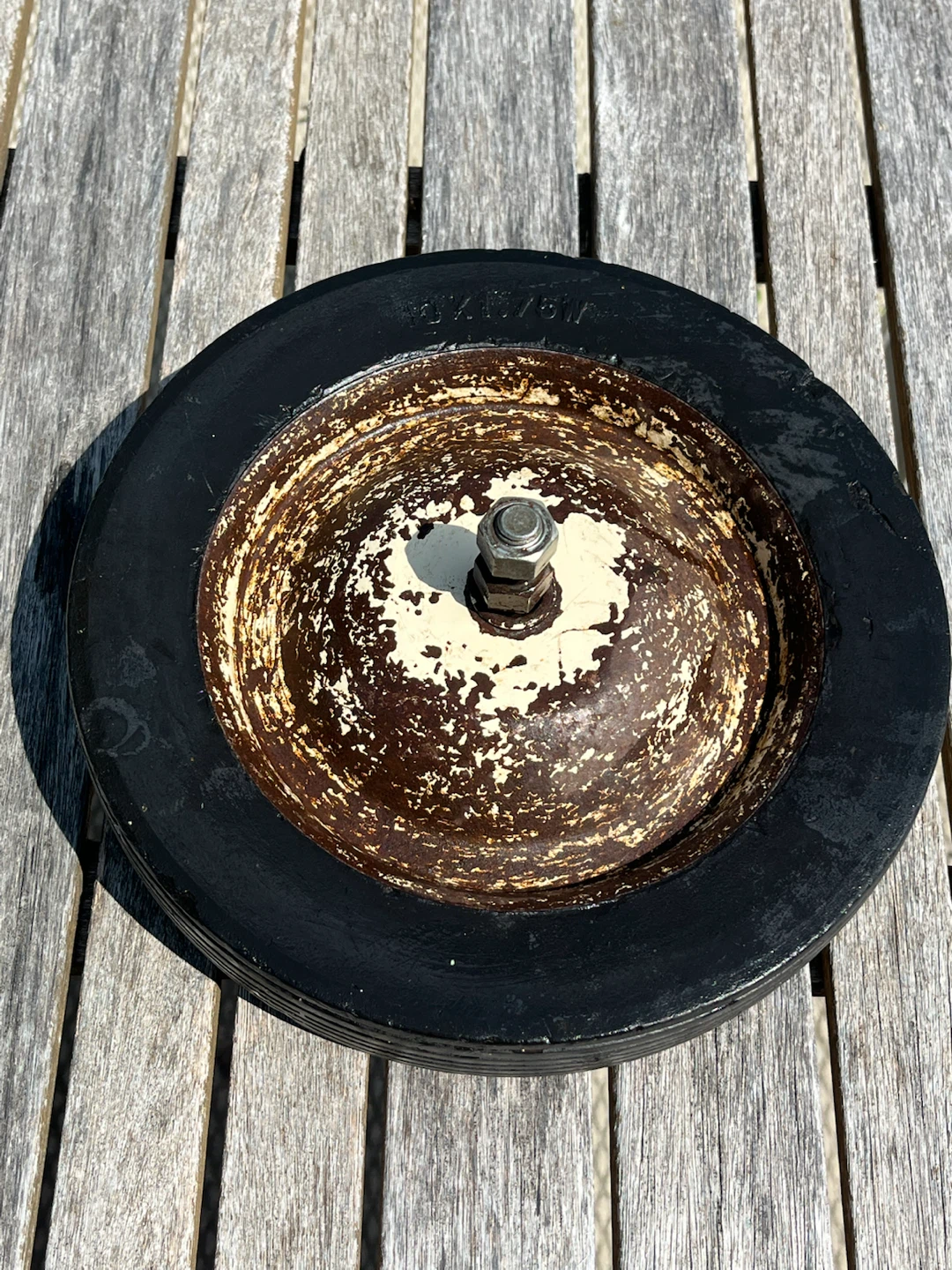Solid rubber wheel - 10” x 1.75”w - photo 2