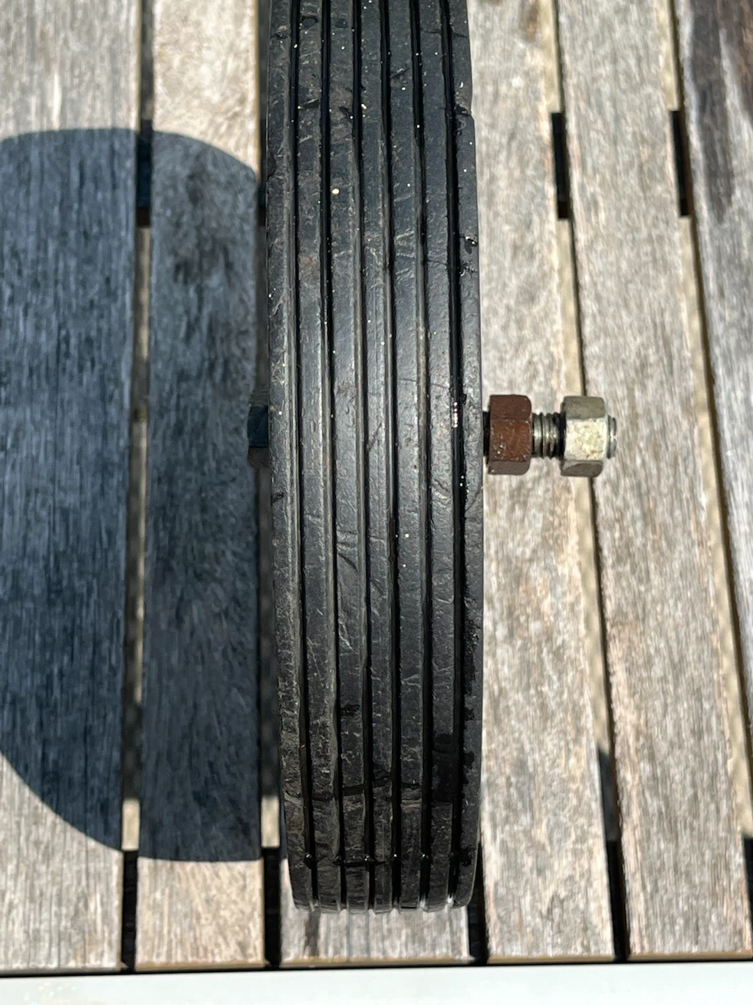 Solid rubber wheel - 10” x 1.75”w - photo 3