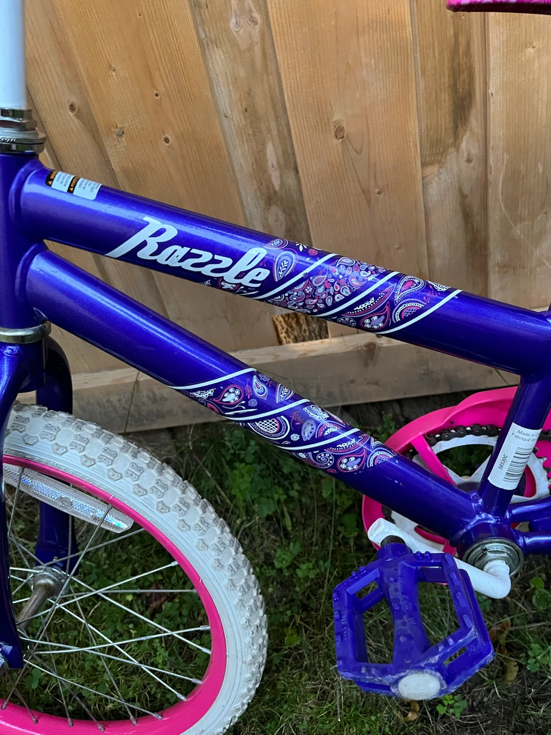 Razzle Purple and Pink Kids Bike - photo 3