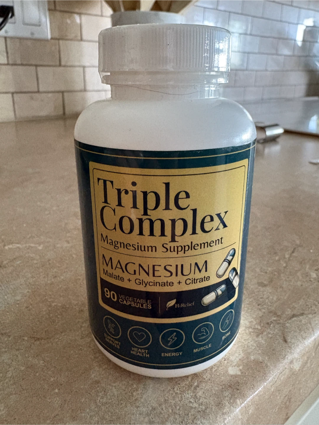 Triple Complex Magnesium Supplement - 90 Vegetable Capsules - photo 2