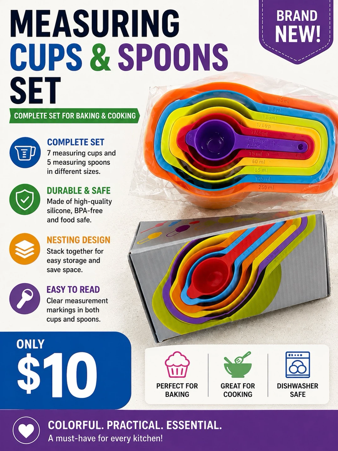 Measuring Cups & Spoons Set