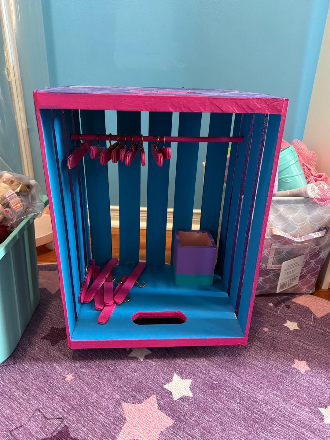 Doll Wardrobe with Hangers