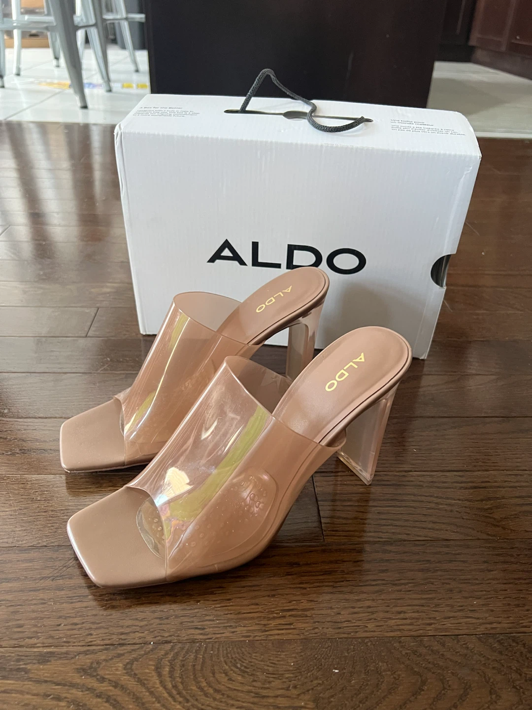 ALDO Women's Transparent Block Heel Mules - photo 3