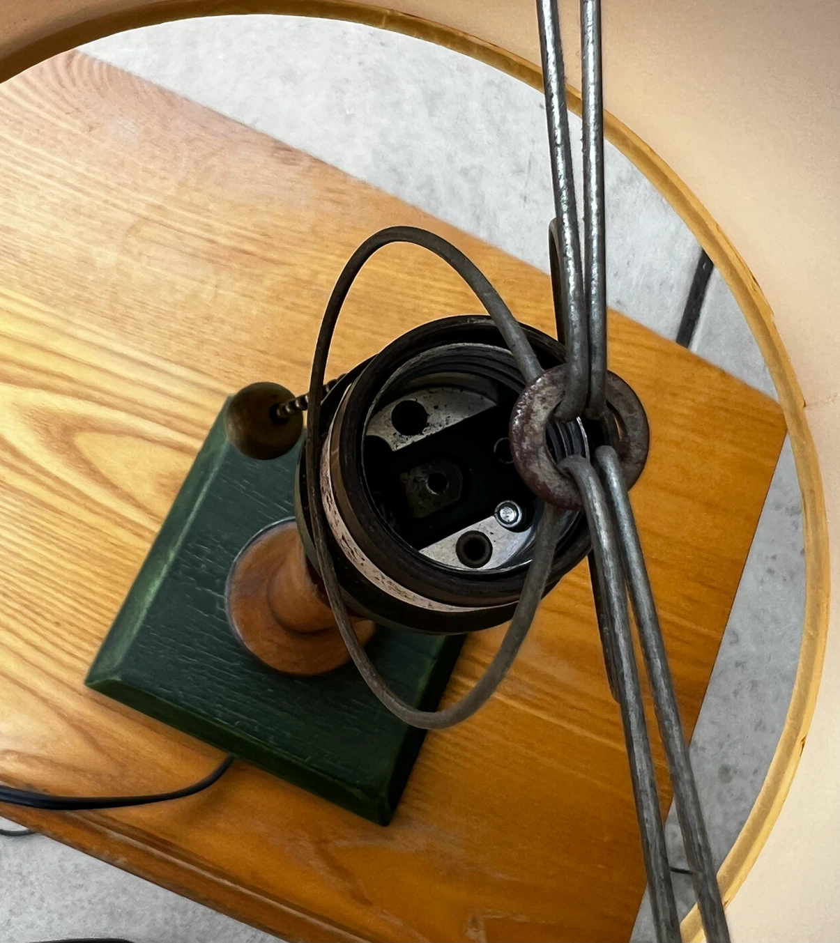 Pair of Sawbridge Studios Artisan Upcycled Wooden Lamps - photo 5