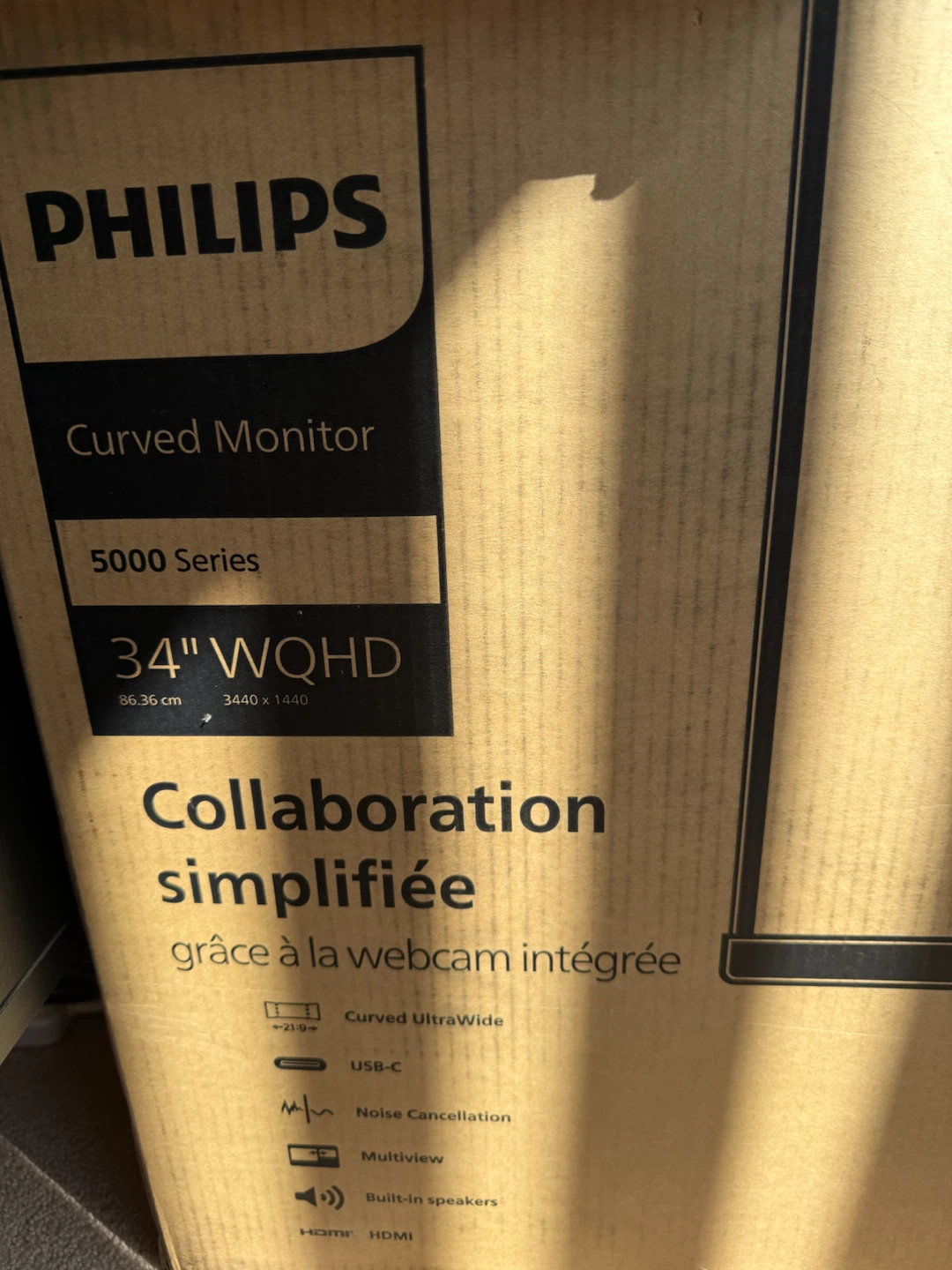 Philips 34" Curved UltraWide WQHD Monitor