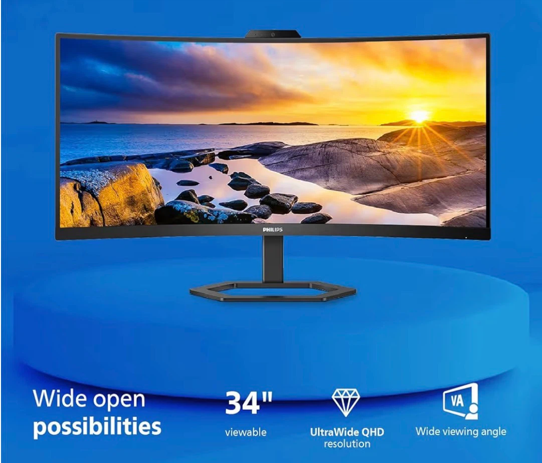 Philips 34" Curved UltraWide WQHD Monitor - photo 3