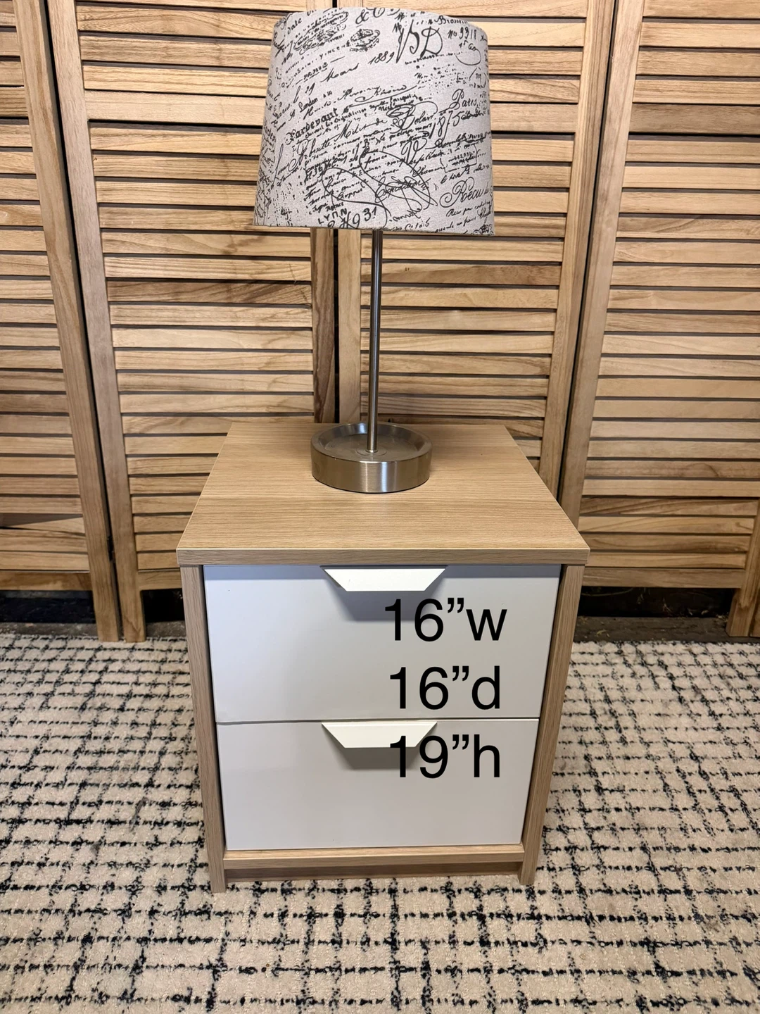 2-Drawer Nightstand - photo 4