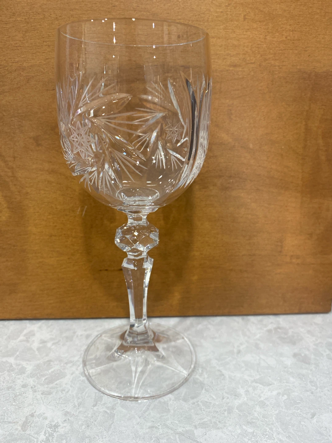Set of 5 Crystal Wine Glasses - photo 2