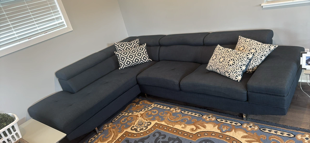 Dark Blue Sectional Sofa