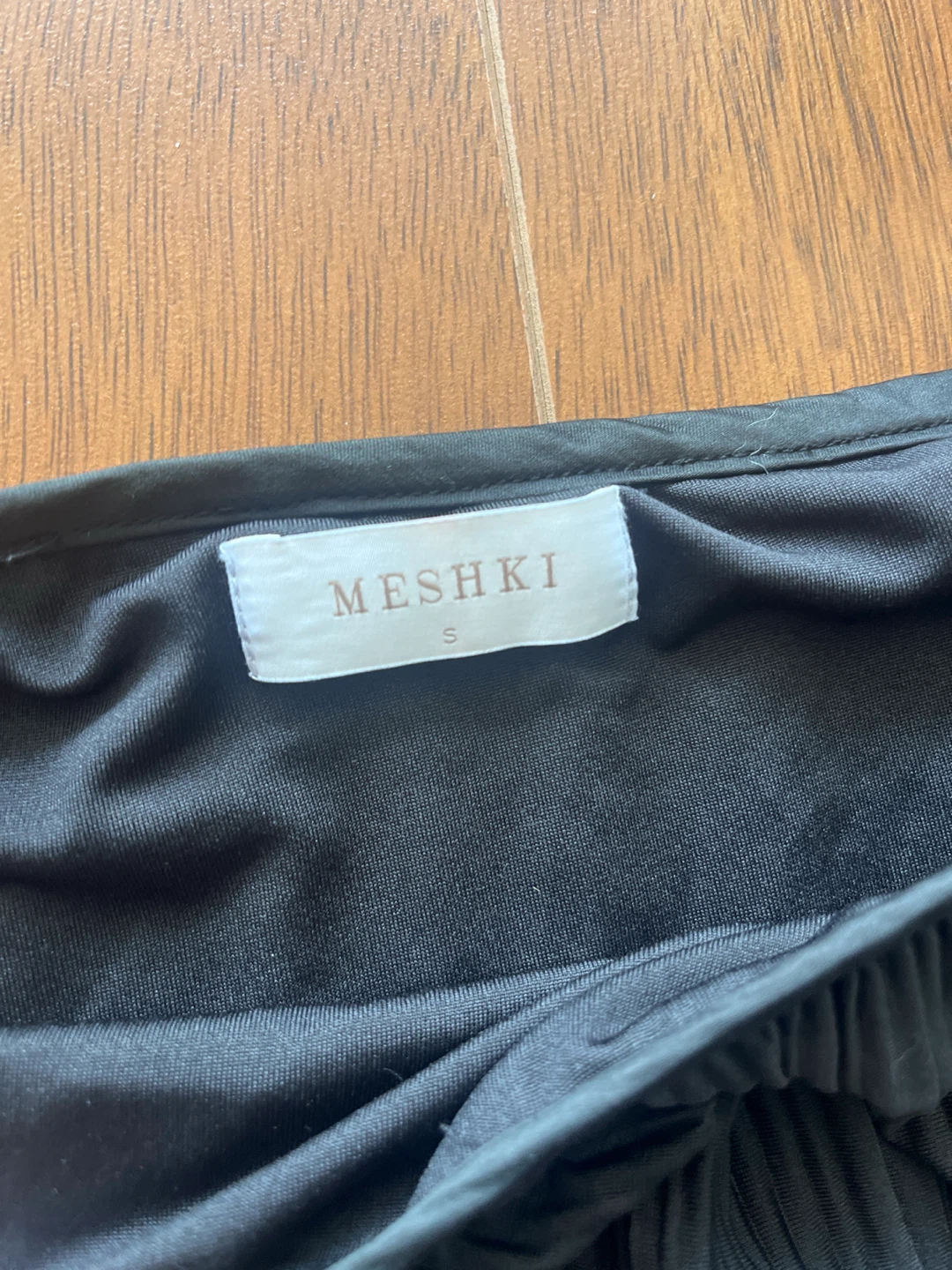 MESHki Black Pleated Maxi Skirt Size S - photo 2