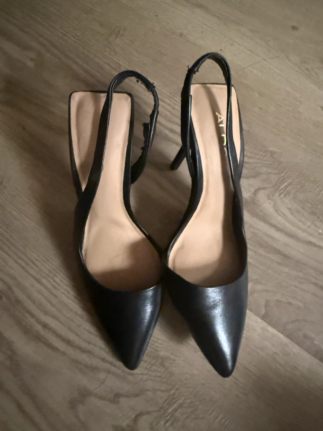 ALDO Black Slingback Heels - Size 5