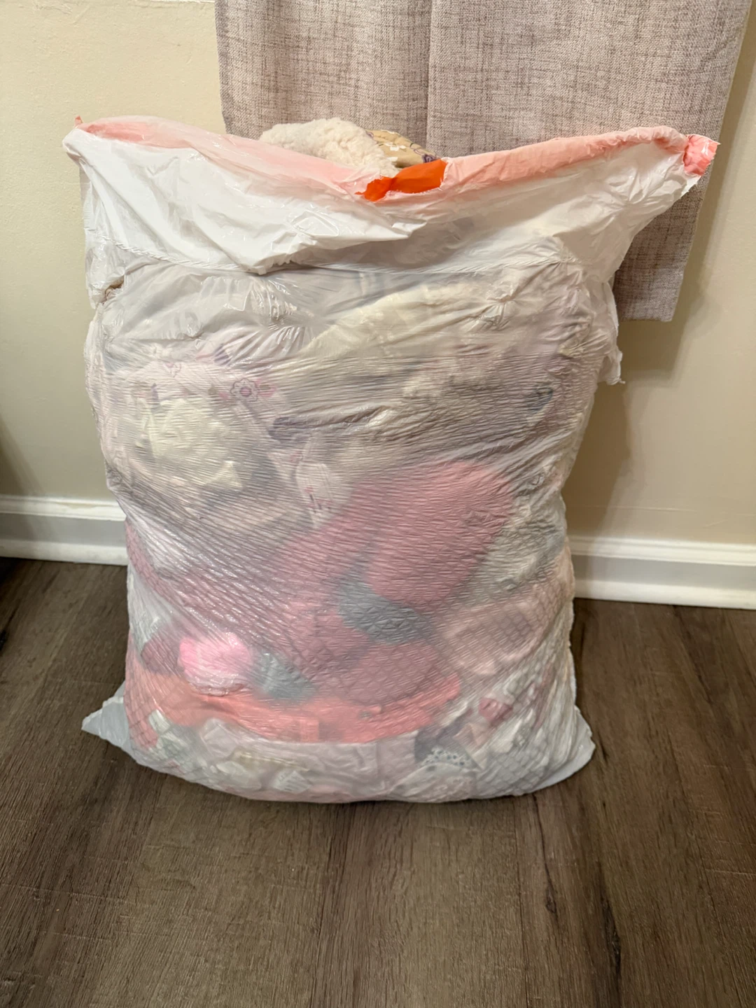 Bag of assorted baby girl clothes