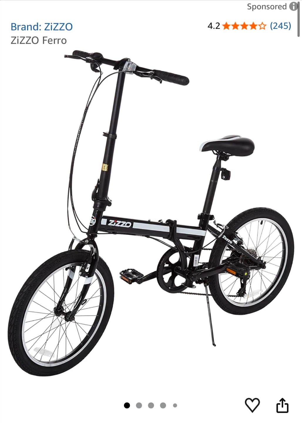 Zizzo Ferro Folding Bike - photo 2