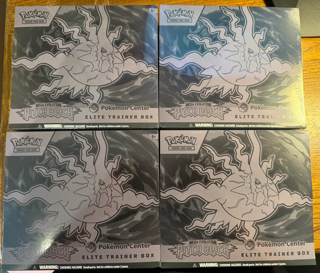 🌑 Pokemon Pitch Black Pokemon Center ETBs x4 🌑