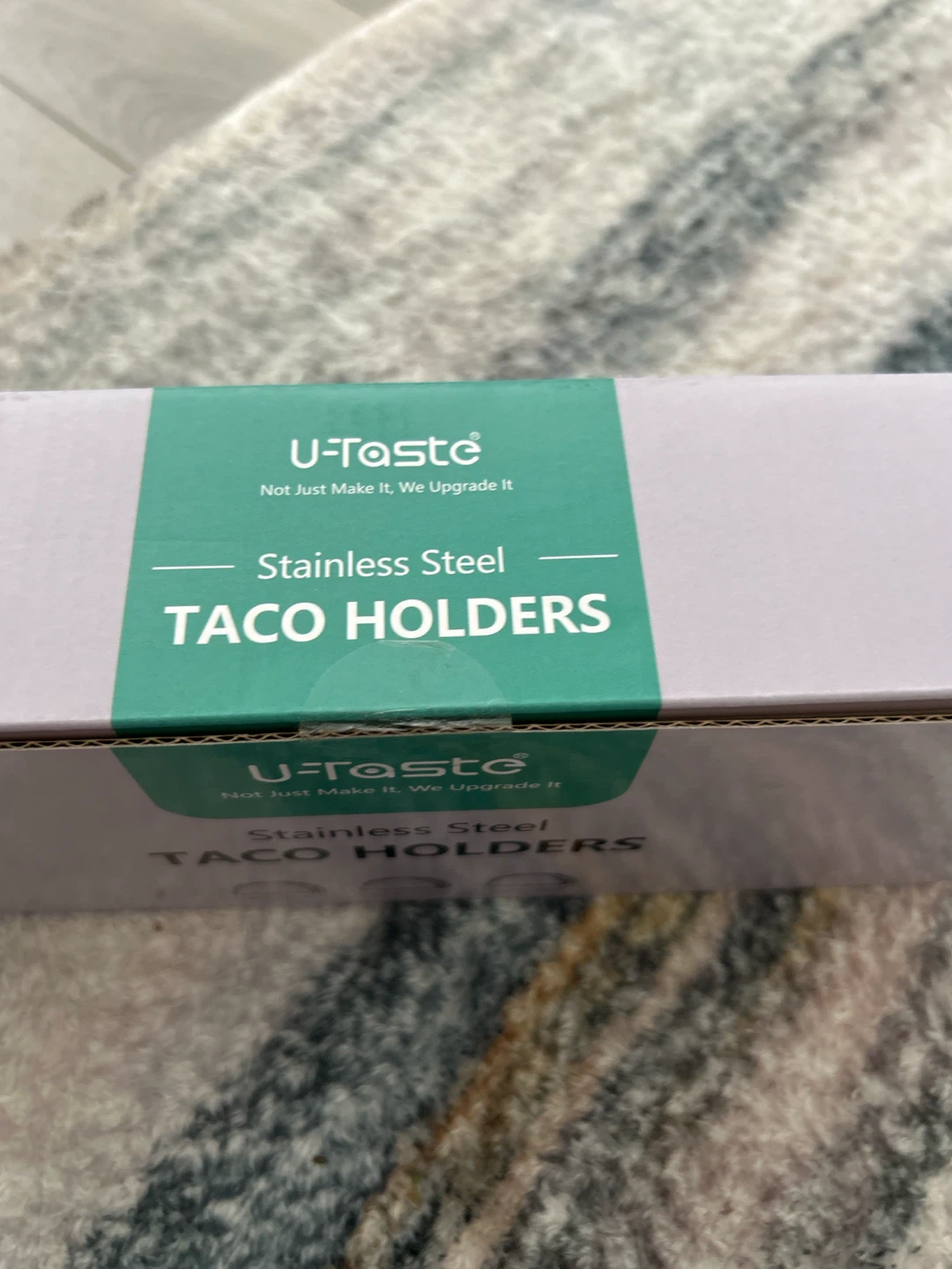 BNIB U-Taste Stainless Steel Taco Holders Set - photo 4